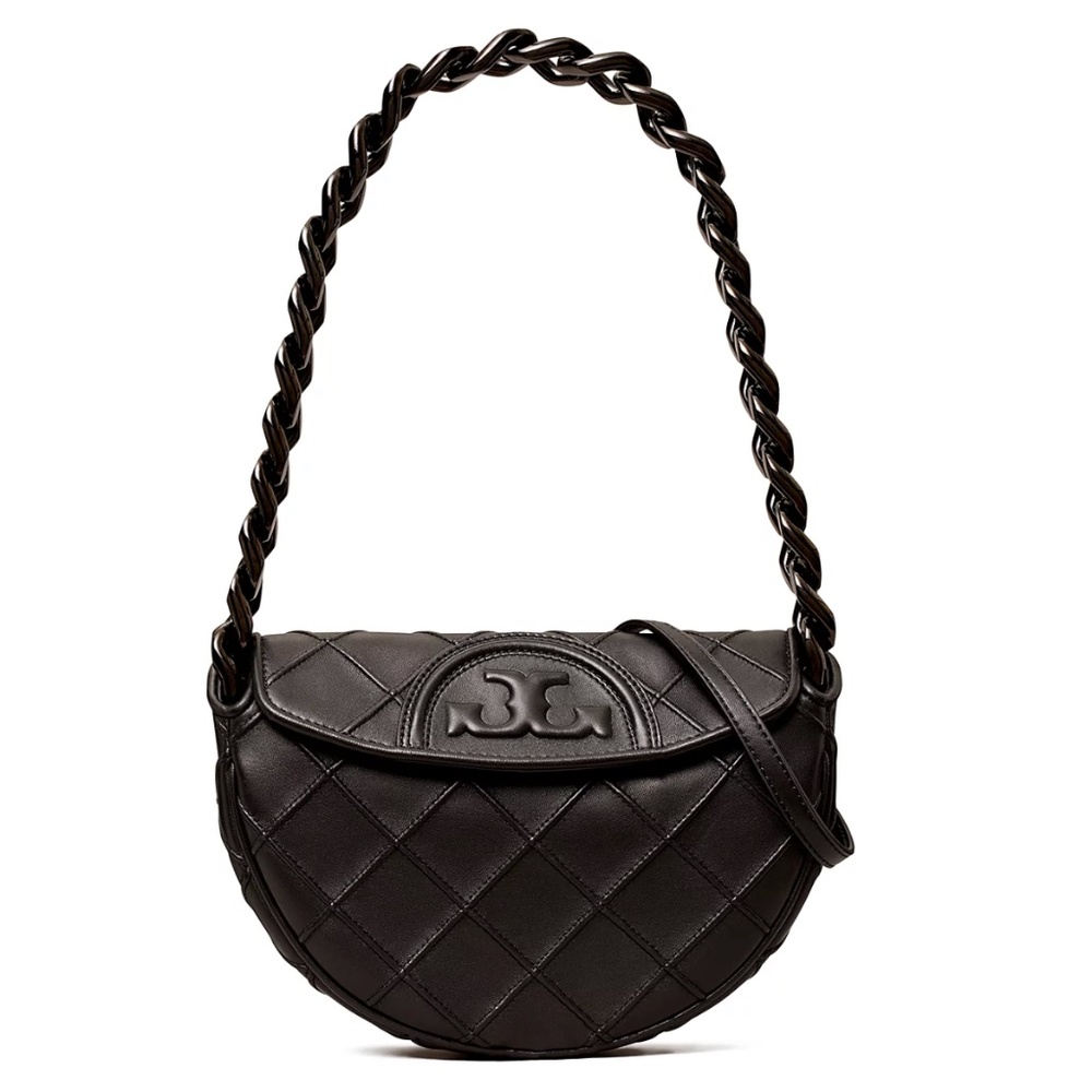 Tory Burch Mini Fleming Crescent Leather Bag - NWT
